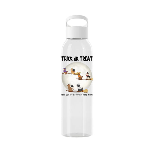Süßes oder Saures Katzen Halloween Wasserflasche 650 ml