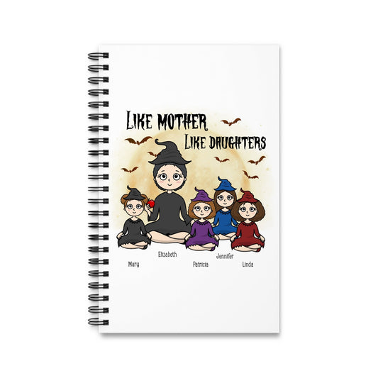 Wie die Mutter, so die Tochter Halloween Spiralnotizbuch