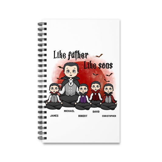Wie der Vater, so der Sohn Halloween Spiralnotizbuch