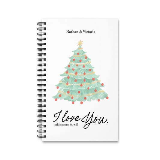 Frohe Weihnachten Spiralnotizbuch