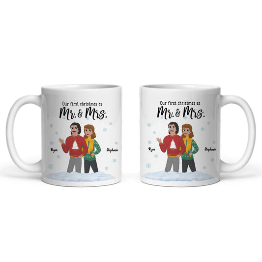Unser erstes Weihnachten als Ms and Mrs Keramiktasse
