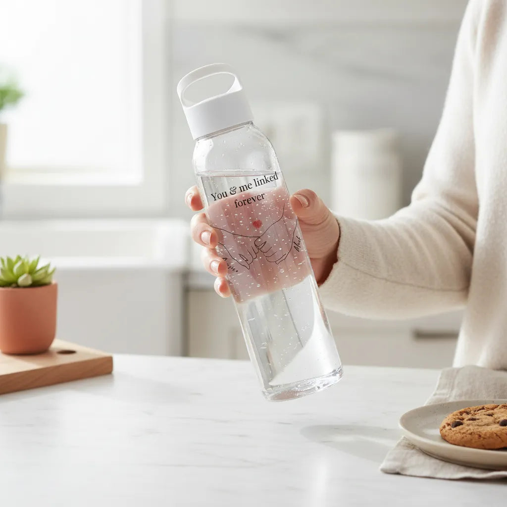 Du & Ich für immer verbunden Wasserflasche 650 ml