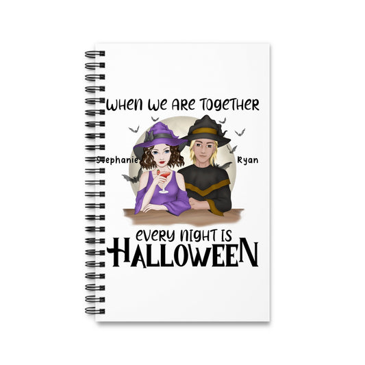 Jede Nacht ist Halloween Spiralnotizbuch