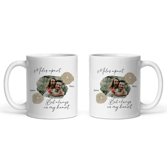 Meilenweit auseinander Keramiktasse