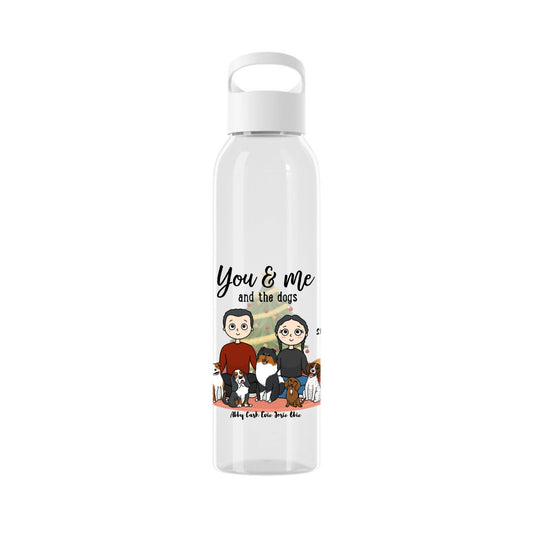 Du, ich und die Hunde Weihnacht Wasserflasche 650 ml