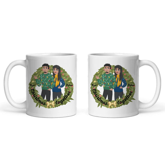 Weihnachten zusammen Keramiktasse