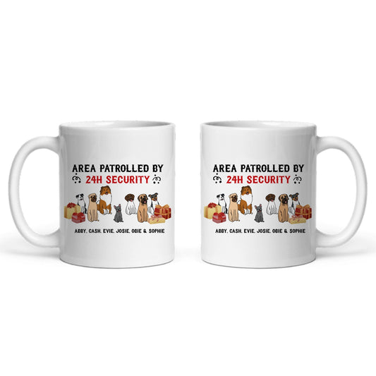 Gebiet überwacht Weihnacht Keramiktasse