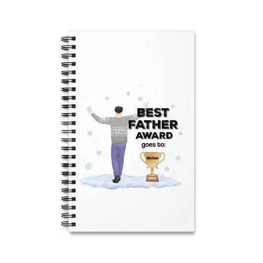 Bester Vater Auszeichnung Weihnacht Spiralnotizbuch