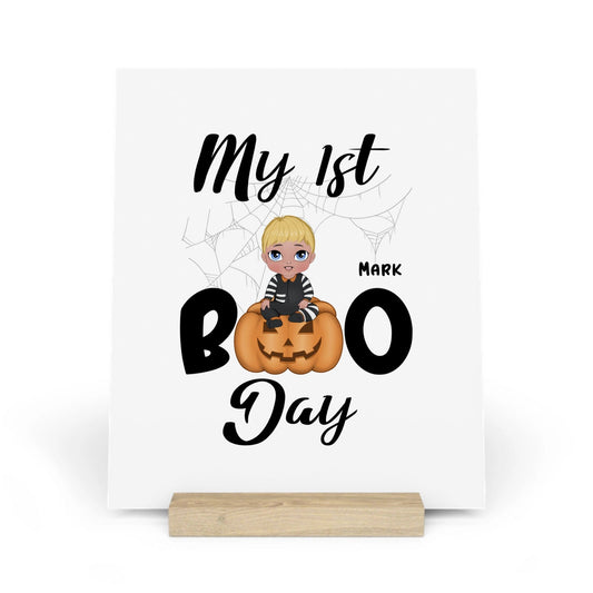Mein erster Boo Tag Halloween Galerietafel mit Ständer