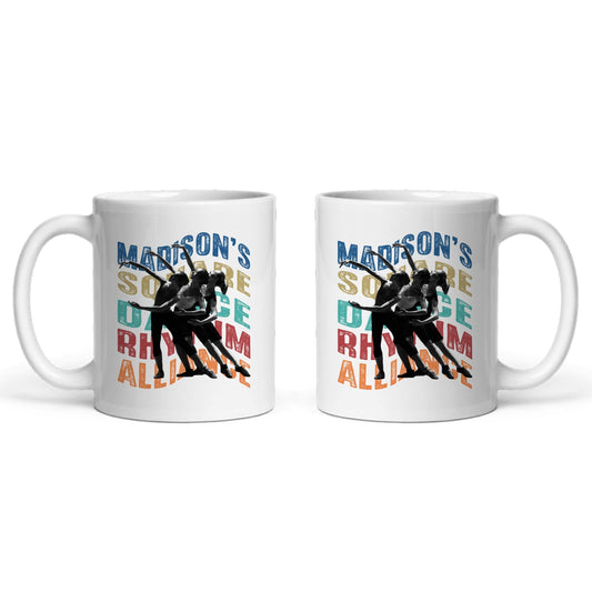 Gebogene Wörter Keramiktasse