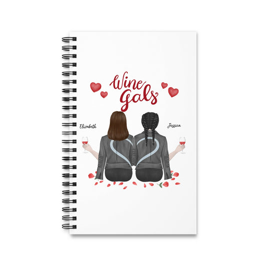 Wine Girls Spiralnotizbuch