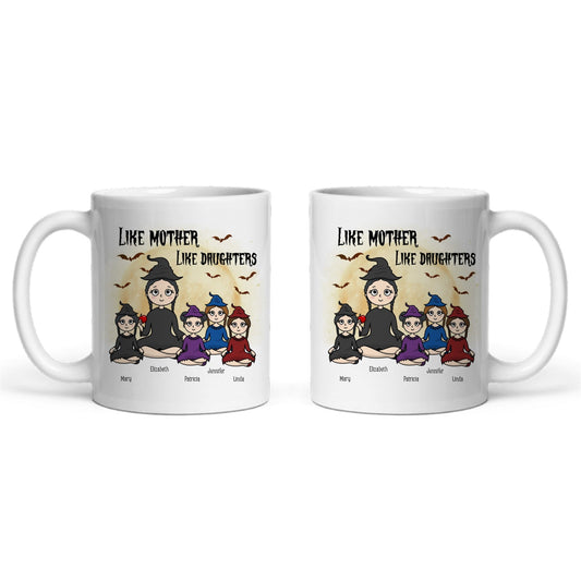 Wie die Mutter, so die Tochter, Halloween Keramiktasse