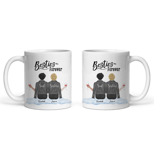 Besties Forever Weihnacht Keramiktasse