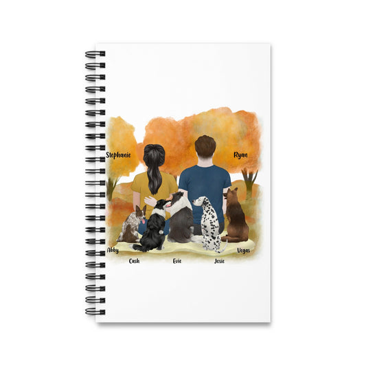 Du, ich und die Hunde Spiralnotizbuch