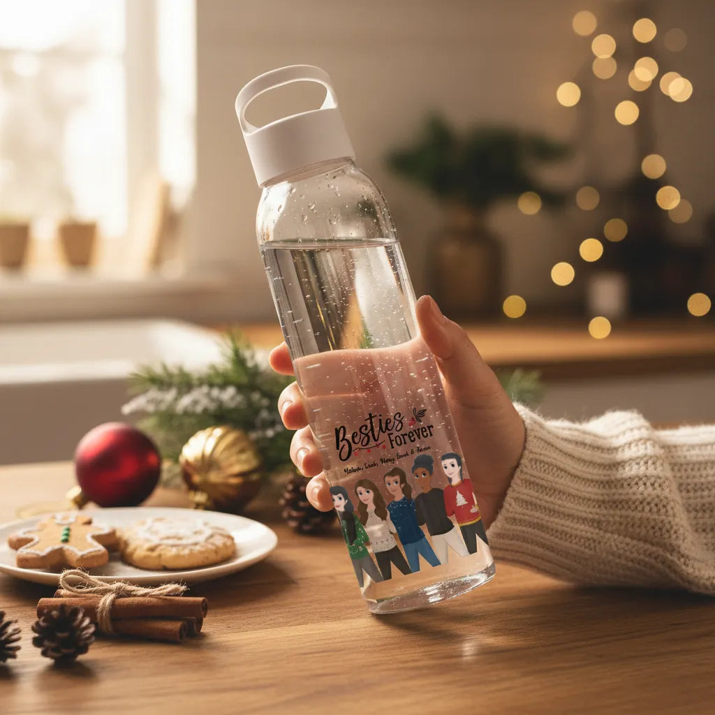 Besties Forever Weihnacht Wasserflasche 650 ml