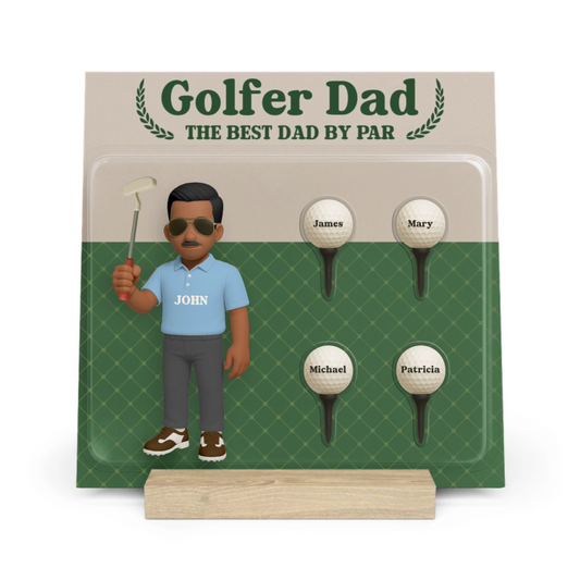 Golfer Papa Galerietafel mit Ständer