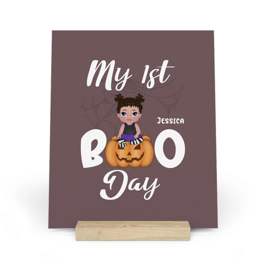 Mein erster Boo Tag Halloween Galerietafel mit Ständer