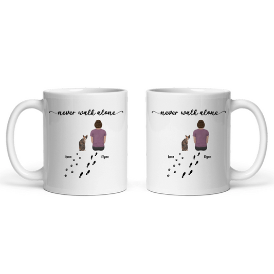 Gehe niemals allein Keramiktasse