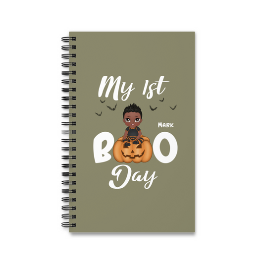 Mein erster Boo Tag Halloween Spiralnotizbuch
