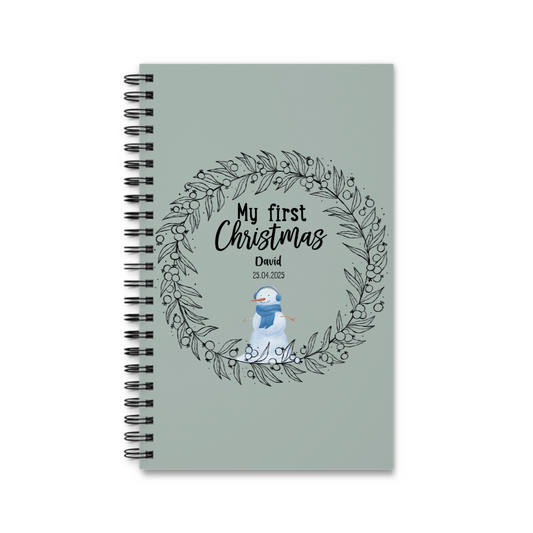 Mein erstes Weihnachten Spiralnotizbuch