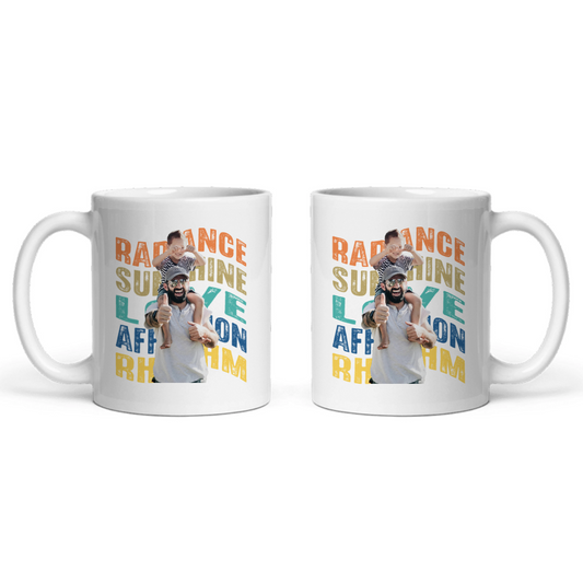 Gebogene Wörter Keramiktasse
