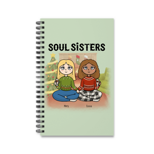 Seelenschwestern Weihnacht Spiralnotizbuch
