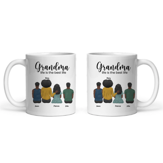Oma Leben ist das beste Leben Keramiktasse