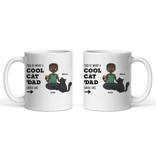 Cooler Katzen Papa Keramiktasse