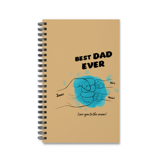 Bester Papa aller Zeiten Spiralnotizbuch