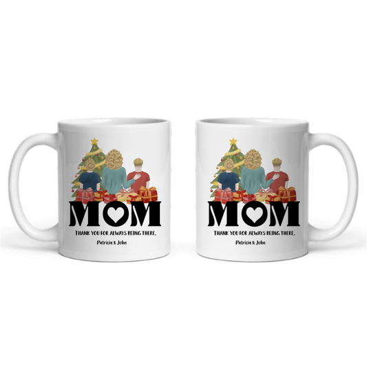 Mama, danke dass du immer da bist Weihnacht Keramiktasse