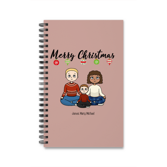 Frohe Weihnachten Spiralnotizbuch