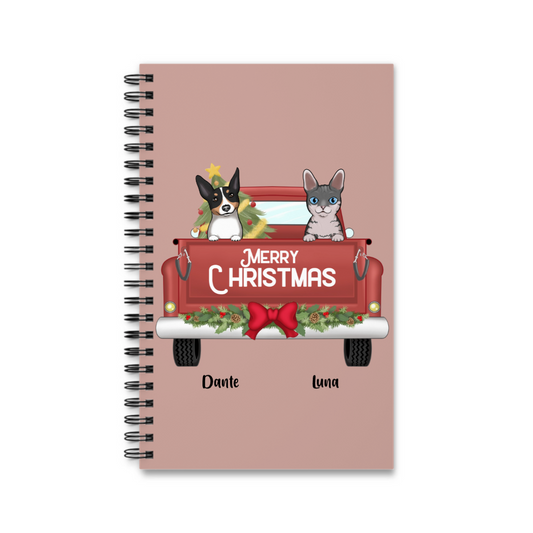 Frohe Weihnachten Spiralnotizbuch