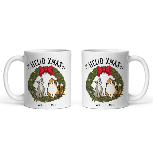 Hallo Xmas Weihnacht Keramiktasse