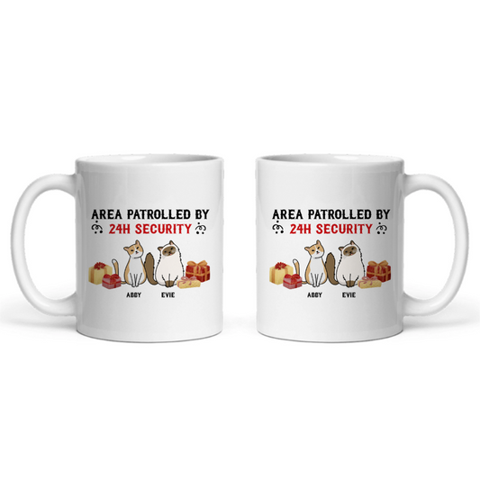 Gebiet überwacht Weihnacht Keramiktasse