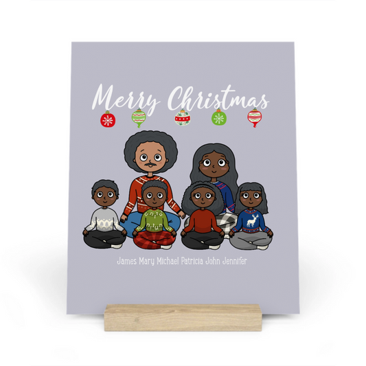 Frohe Weihnachten Galerietafel mit Ständer