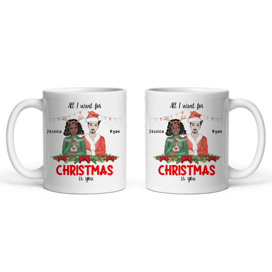 Alles was ich mir zu Weihnachten wünsche bist du Keramiktasse