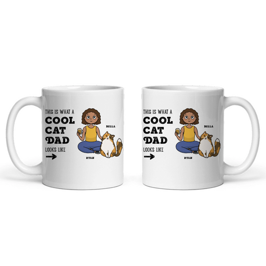 Cooler Katzen Papa Keramiktasse