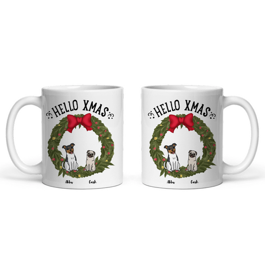 Hallo Xmas Weihnacht Keramiktasse