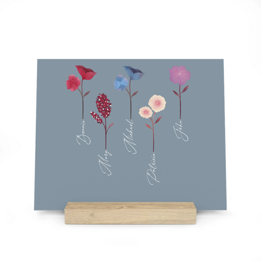 Unser Garten Galerietafel mit Ständer
