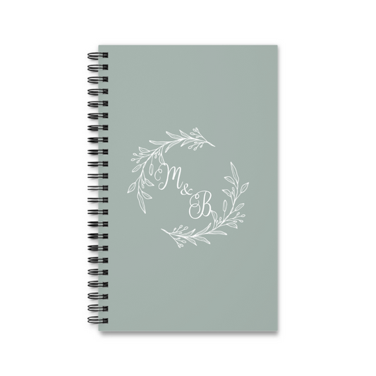 Initialen Spiralnotizbuch