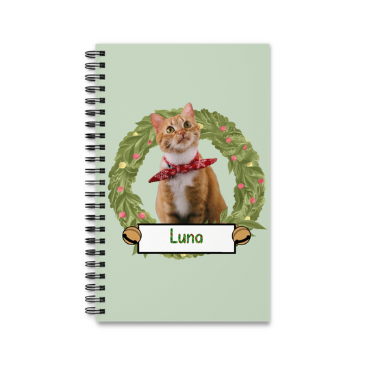 Weihnachten mit meinem Haustier Spiralnotizbuch
