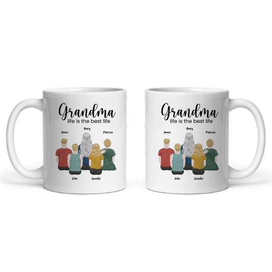 Oma Leben ist das beste Leben Keramiktasse