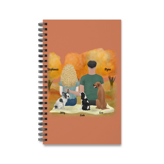 Du, ich und die Hunde Spiralnotizbuch