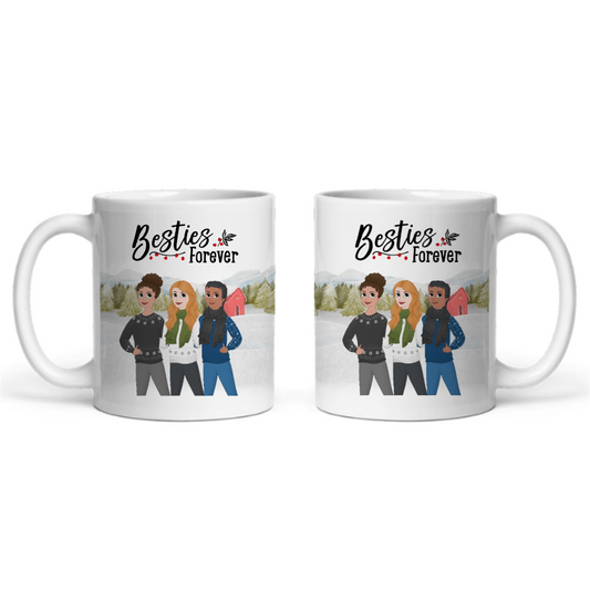 Besties Forever Weihnacht Keramiktasse