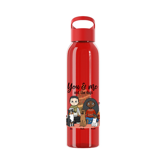 Du, ich und die Hunde Weihnacht Wasserflasche 650 ml