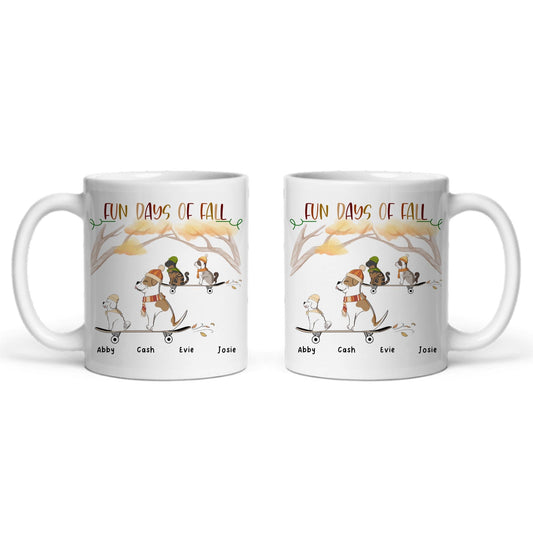 Lustige Herbsttage Keramiktasse