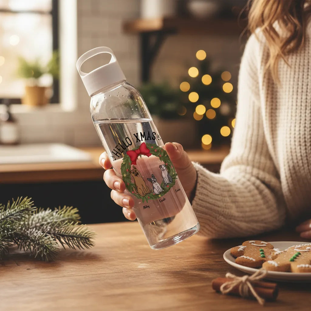 Hallo Xmas Weihnacht Wasserflasche 650 ml