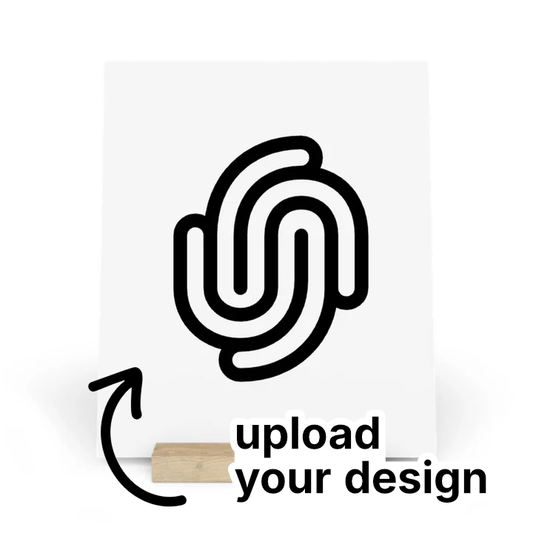 Vector Upload vertikale Galerietafel mit Ständer