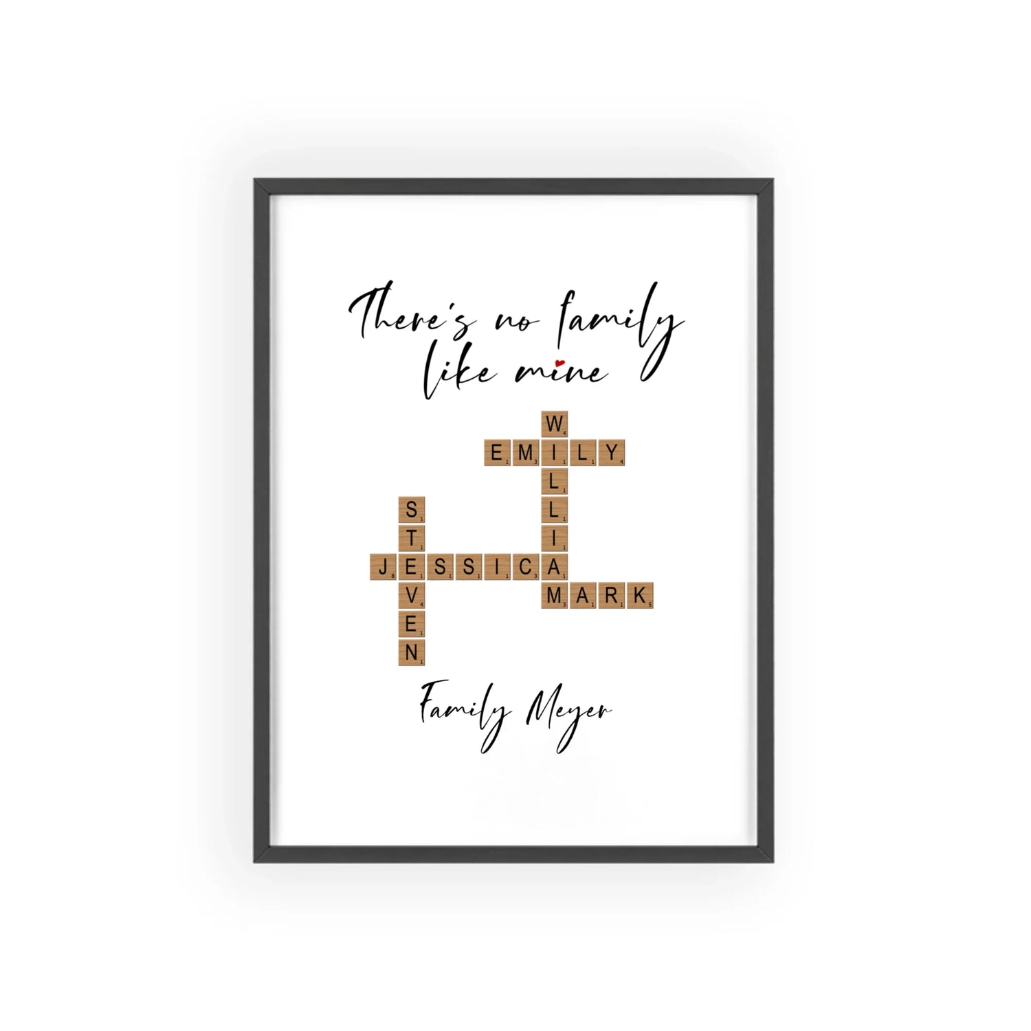 Family and Friends Posters with Wooden Frame Collection