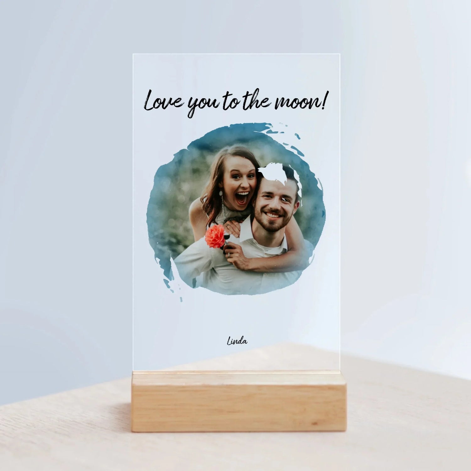Acrylic Signs with Wooden Stand